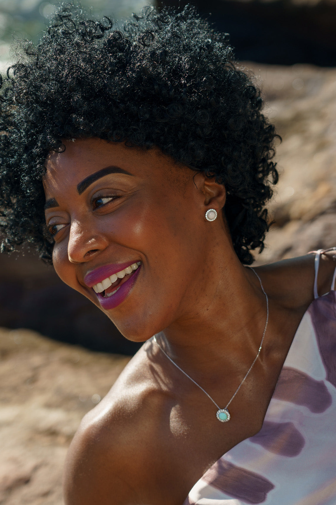 OPAL GLOW MARRINAWI WHITE CREATED OPAL EARRINGS SILVER-PEROZ Accessories