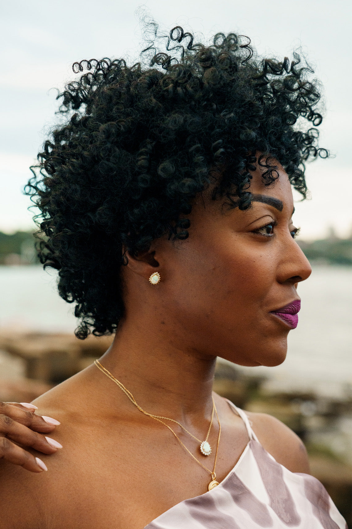 OPAL GLOW ROZELLE WHITE CREATED OPAL EARRINGS GOLD-PEROZ Accessories