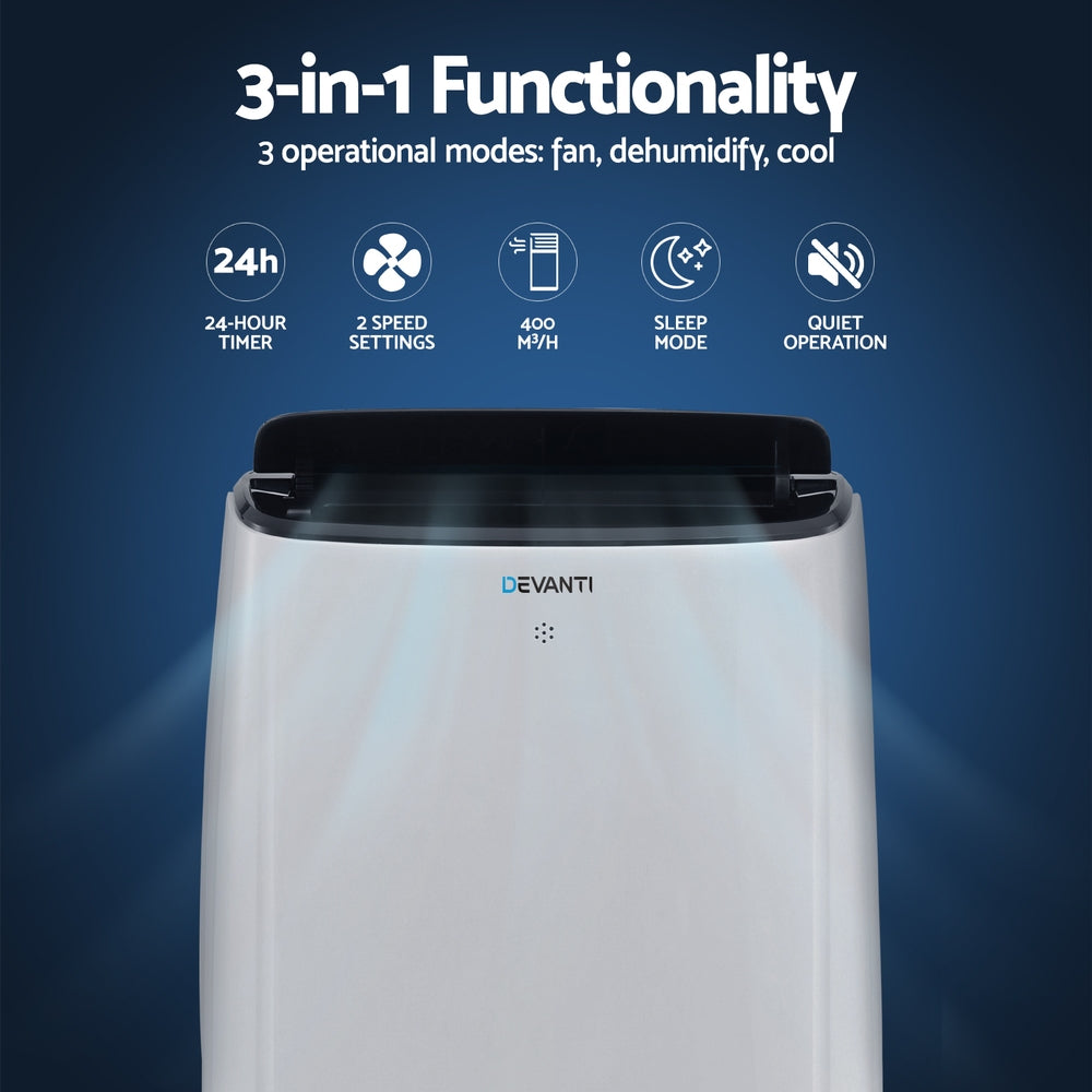 Devanti Portable Air Conditioner WiFi 7000BTU-Appliances > Air Conditioners > Air Conditioner Accessories-PEROZ Accessories