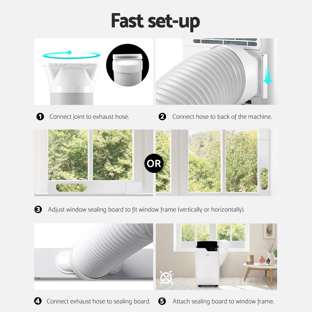 Devanti Portable Air Conditioner Dehumidifier Fan 12000BTU-Appliances > Air Conditioners > Portable Air Conditioners-PEROZ Accessories