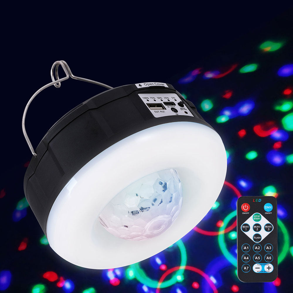 Gardeon Solar Party Light Projector LED RGB Portable Camping Lamp Rechargeable-Occasions > Party Lights-PEROZ Accessories