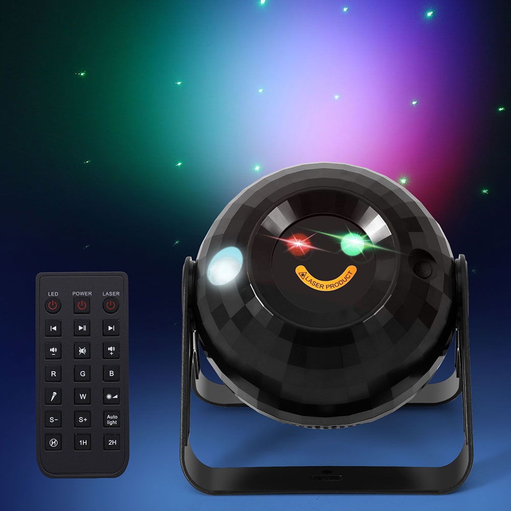 Gardeon Projector Party Light Disco Ball Stage LED RGB DJ Lamp Bluetooth Music-Occasions > Party Lights-PEROZ Accessories