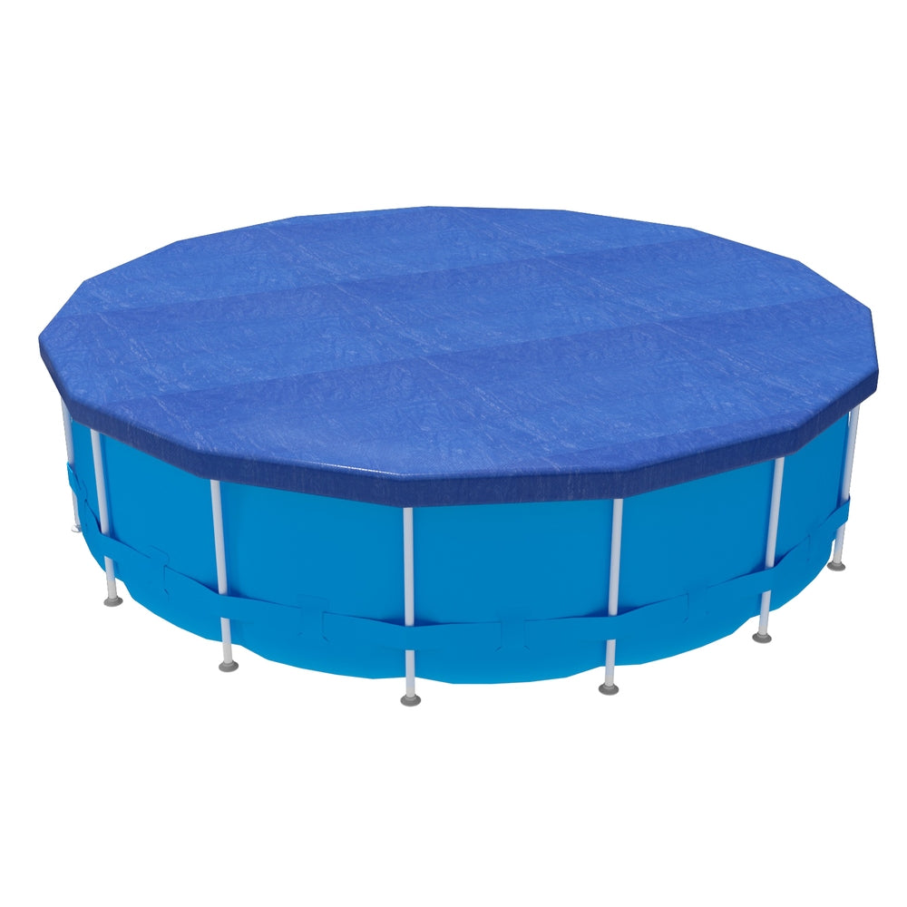 Aquabuddy Pool Cover Fit 3.66m Round Above-ground Swimming Pool Blanket Blue-Home & Garden > Pool & Accessories > Pool Covers & Accessories-PEROZ Accessories