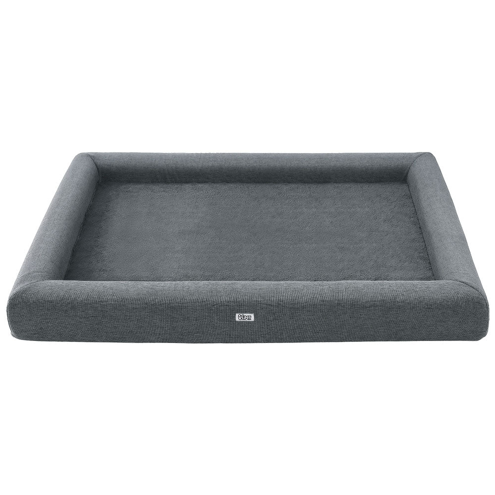 i.Pet Pet Bed Dog Cat Extra Large Calming Soft Sofa Cushion Egg Crate Washable Grey-Pet Care > Dog Supplies > Dog Beds-PEROZ Accessories