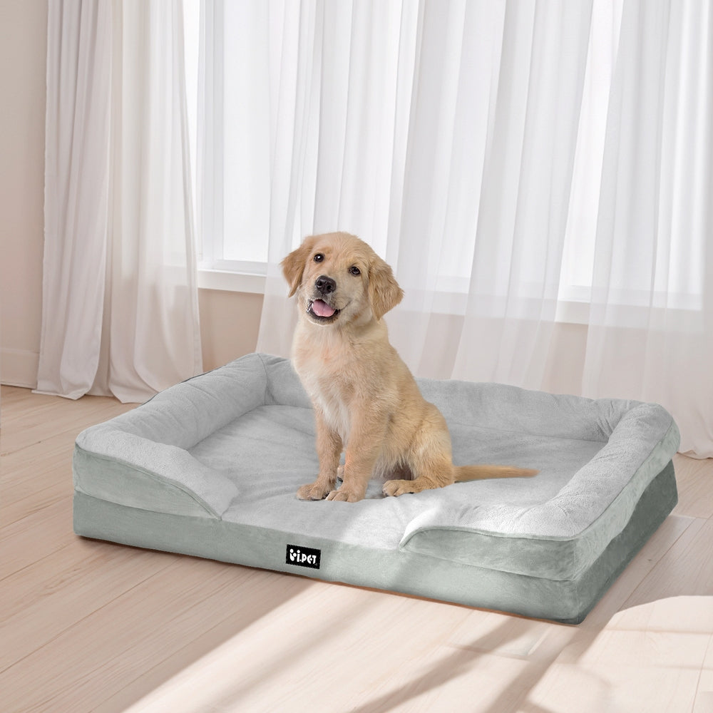 i.Pet Pet Bed Dog Calming Soft Cushion Egg Crate Large Sofa Washable Removable-Pet Care > Dog Supplies > Dog Beds-PEROZ Accessories