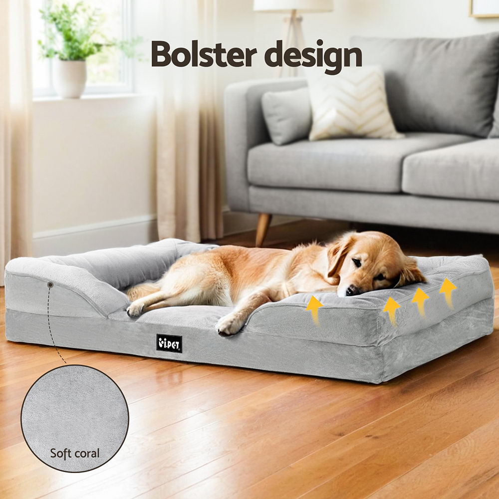 i.Pet Pet Bed Dog Calming Soft Cushion Egg Crate Large Sofa Removable Washable-Pet Care > Dog Supplies > Dog Beds-PEROZ Accessories