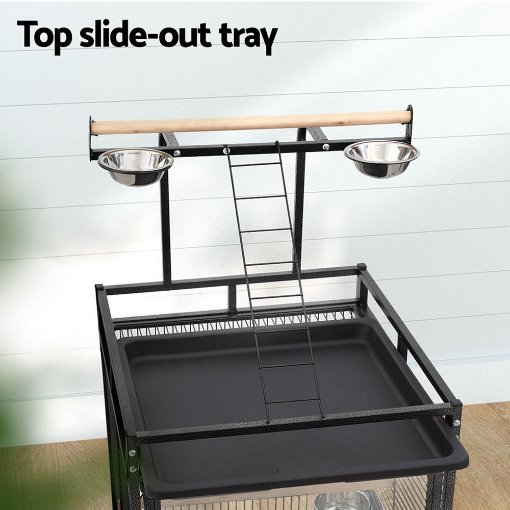 i.Pet Bird Cage Large Cages 155cm Parrot Aviary Stand-Alone Budgie Wheels Castor-Pet Care > Bird > Bird Cages & Stands-PEROZ Accessories