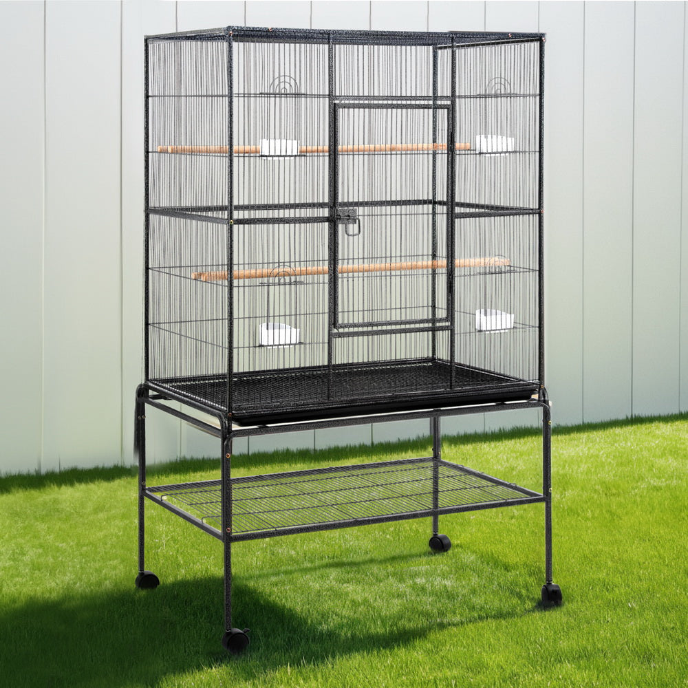 i.Pet Bird Cage Large Cages 160cm Parrot Aviary Stand-Alone Budgie Wheels Castor-Pet Care > Bird > Bird Cages & Stands-PEROZ Accessories