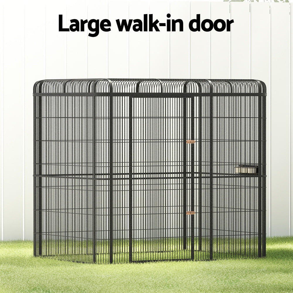 i.Pet Bird Cage Large Walk-in Aviary Budgie Perch Cage Parrot Pet Huge 203cm-Pet Care > Bird > Bird Cages & Stands-PEROZ Accessories