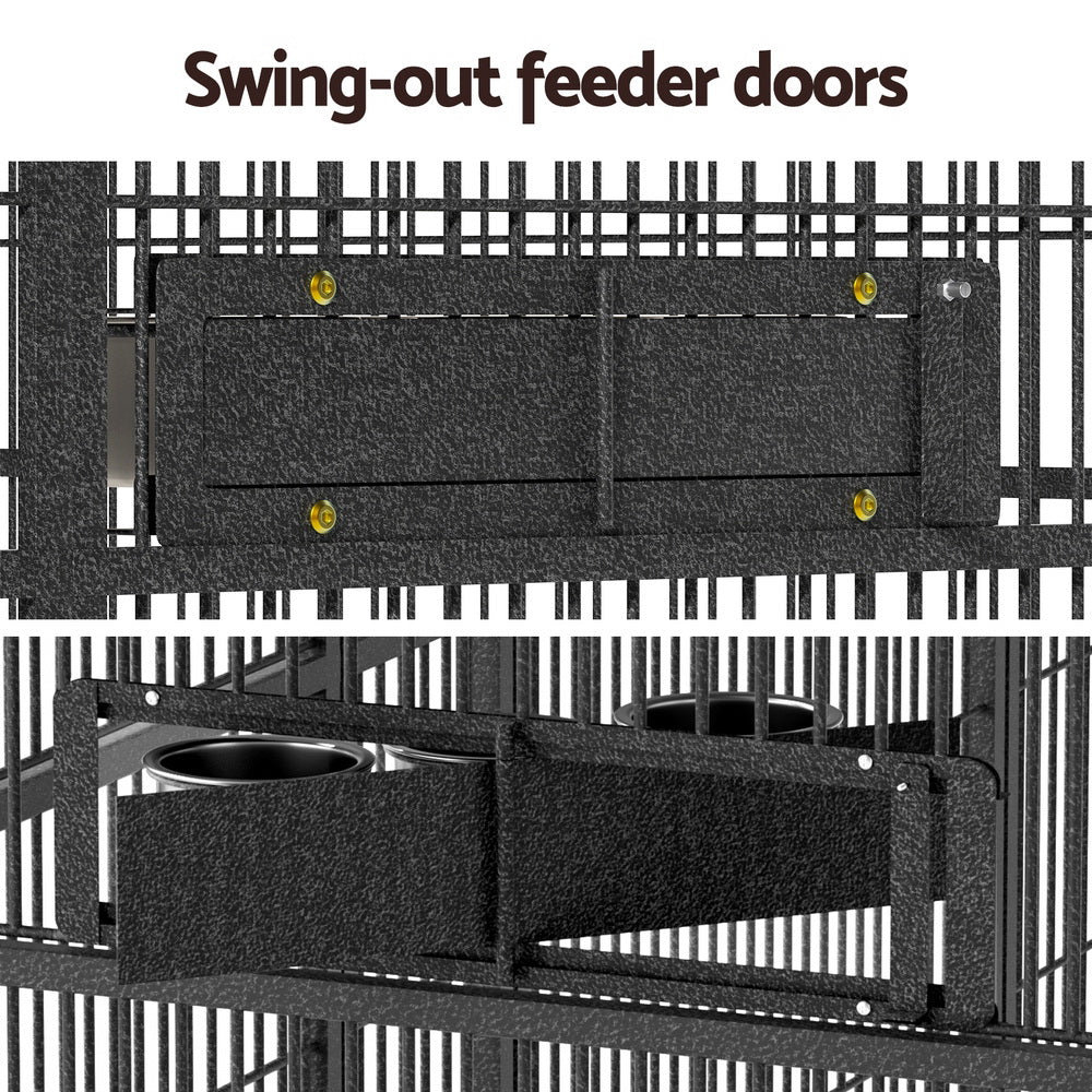 i.Pet Bird Cage Large Walk-in Aviary Budgie Perch Cage Parrot Pet Huge 203cm-Pet Care > Bird > Bird Cages & Stands-PEROZ Accessories