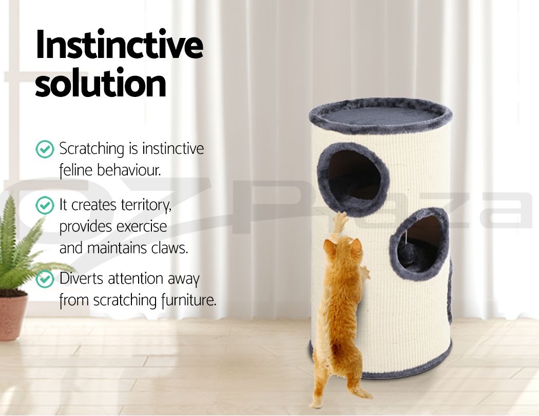 i.Pet Cat Tree 70cm Scratching Post Tower Scratcher Trees Wood Condo House Toys-Cat Trees-PEROZ Accessories