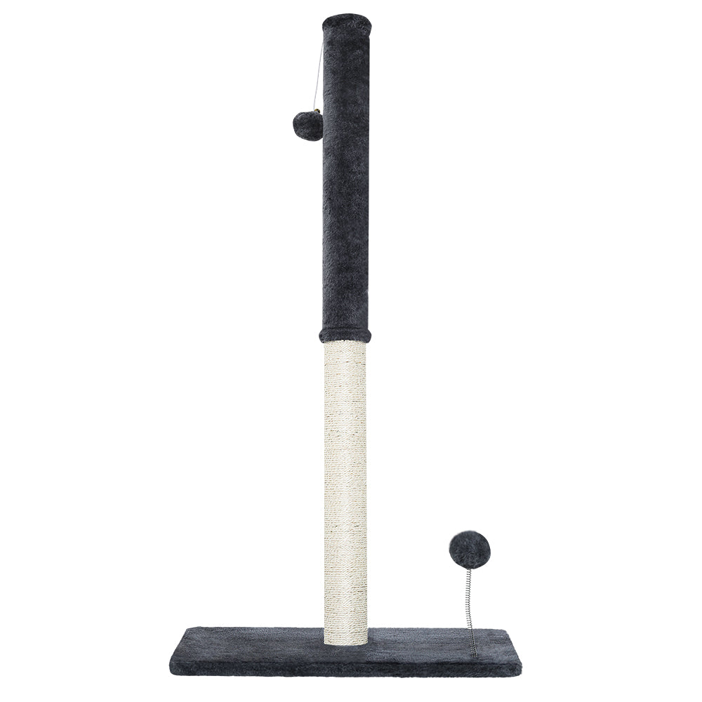 i.Pet Cat Tree 105cm Scratching Post Scratcher Tower Condo House Hanging toys Grey-Cat Trees-PEROZ Accessories