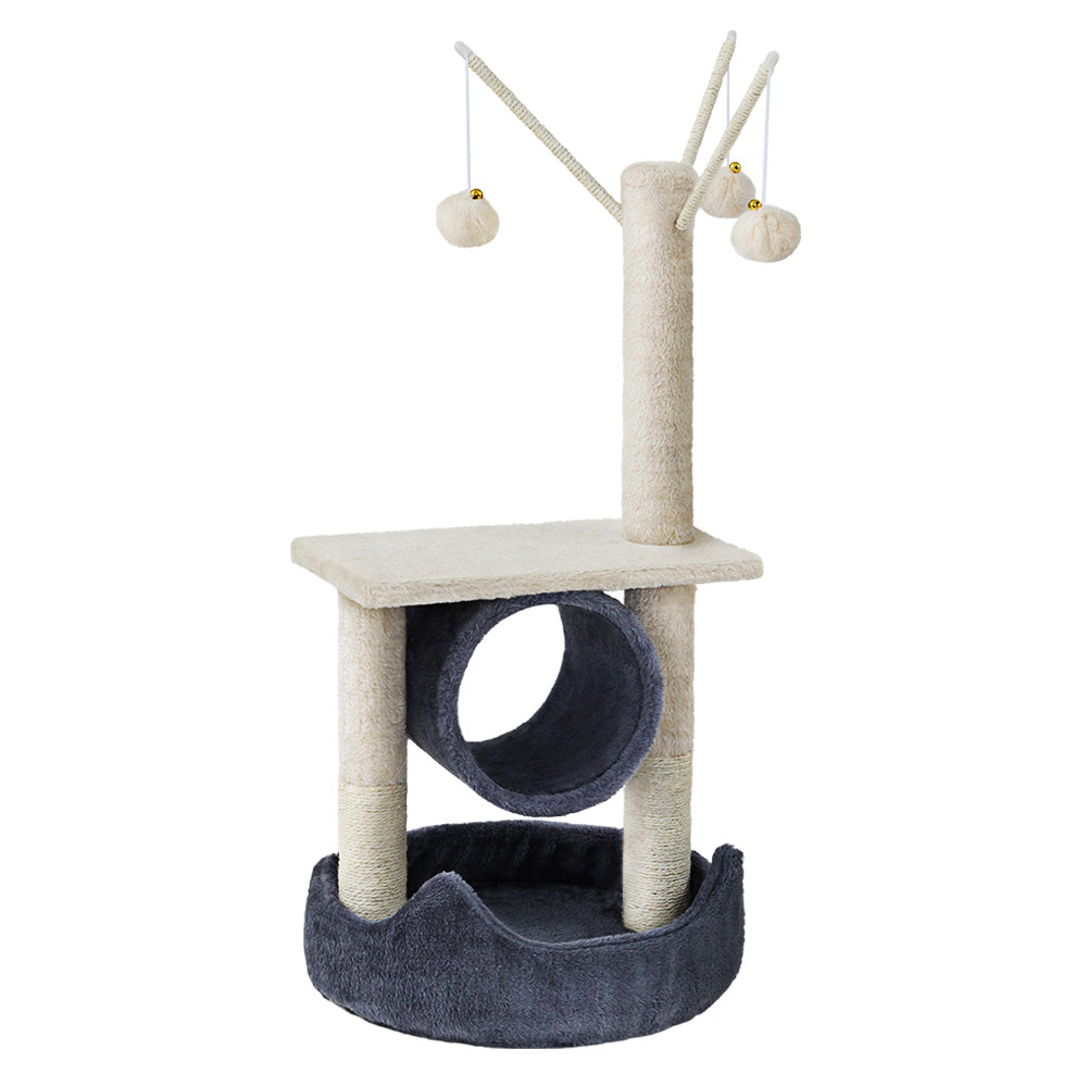i.Pet Cat Tree 76cm Scratching Post Tower Scratcher Condo House Hanging toys-Cat Trees-PEROZ Accessories