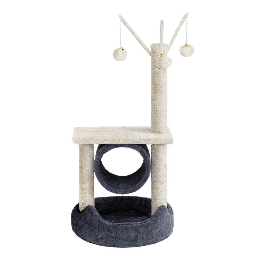 i.Pet Cat Tree 76cm Scratching Post Tower Scratcher Condo House Hanging toys-Cat Trees-PEROZ Accessories