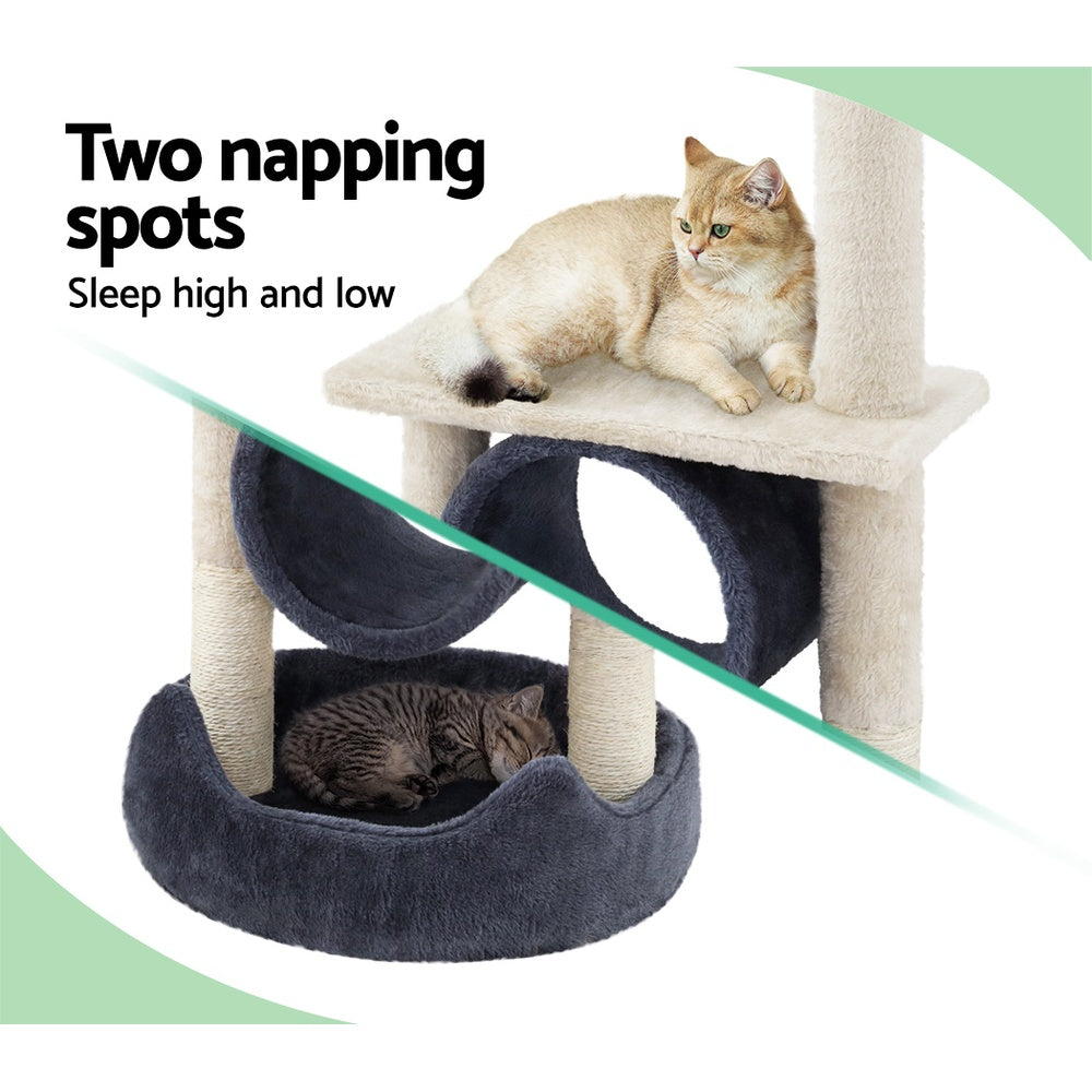 i.Pet Cat Tree 76cm Scratching Post Tower Scratcher Condo House Hanging toys-Cat Trees-PEROZ Accessories