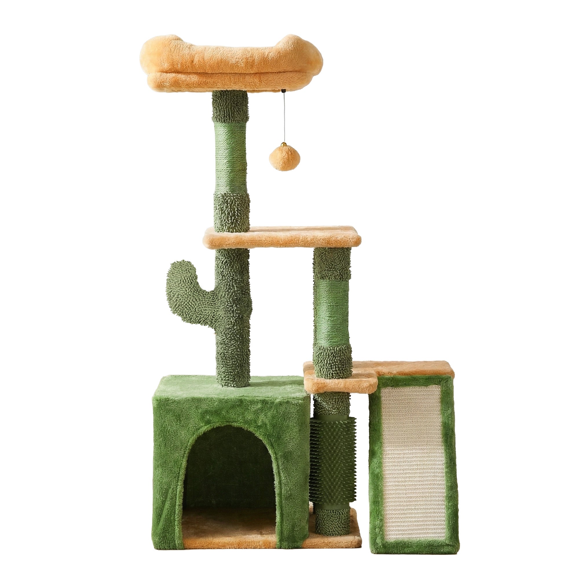 i.Pet Cat Tree Tower 101cm Scratching Post Furniture Scratcher House Green-Pet Care > Cat Supplies > Cat Scratching Posts-PEROZ Accessories