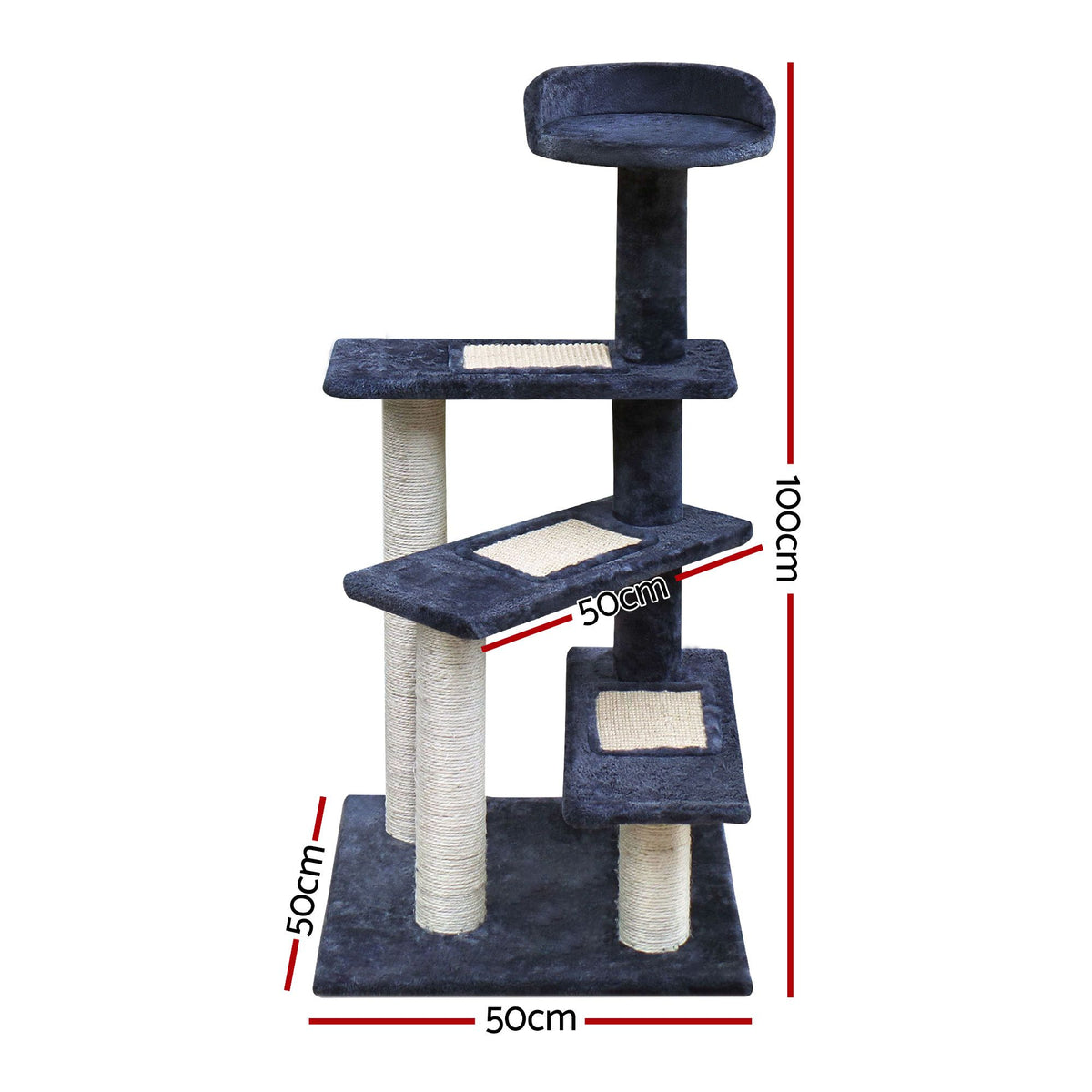 i.Pet Cat Tree 100cm Scratching Post Scratcher Tower Wood Condo House Trees Bed