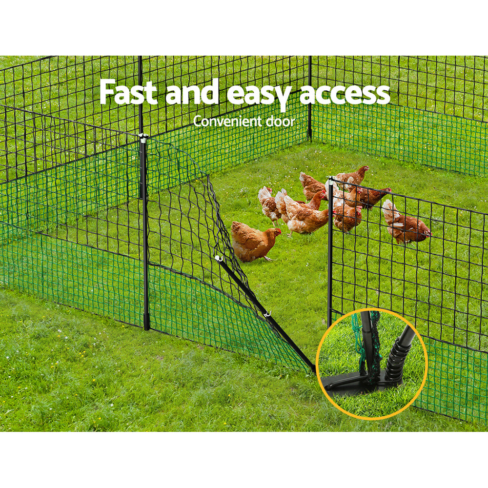 i.Pet Chicken Fence Electric 50Mx125CM Poultry Netting-Pet Care > Farm Supplies > Fencing-PEROZ Accessories