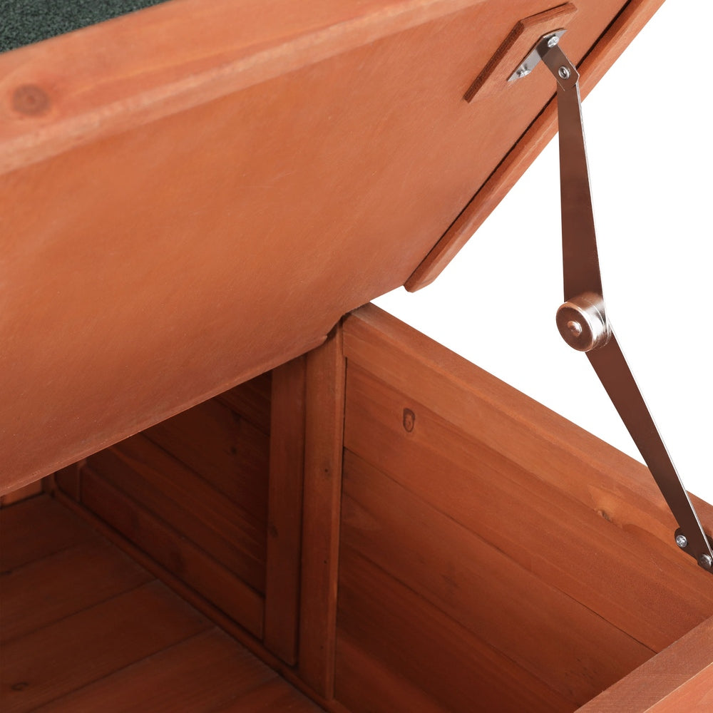 i.Pet Outdoor Cat House Rabbit Hutch Wooden Shelter Indoor Cat House Outdoor Condo Small Enclosure-Pet Care > Coops & Hutches > Small Animal Habitats & Cages-PEROZ Accessories