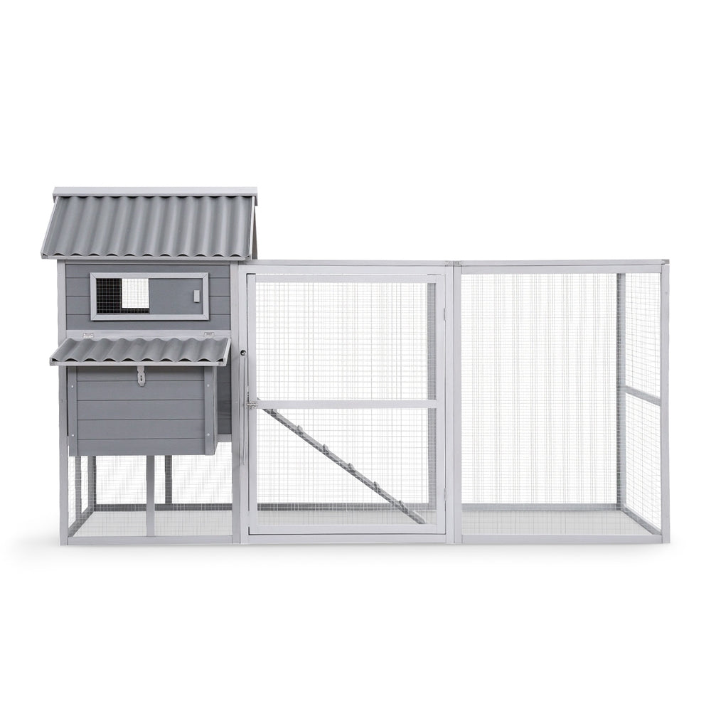 i.Pet Chicken Coop Rabbit Hutch Extra Large Wooden Run Bunny Cage Poultry House Outdoor-Pet Care > Coops & Hutches > Small Animal Habitats & Cages-PEROZ Accessories