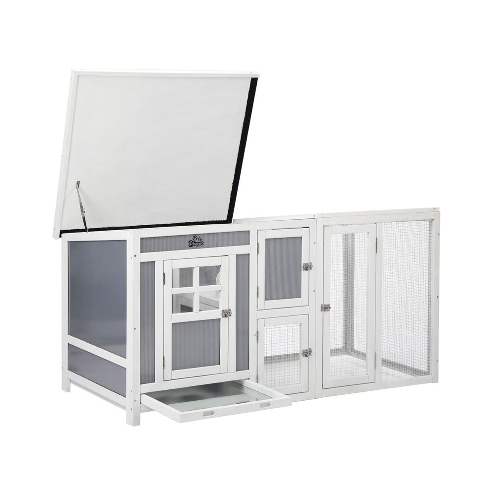 Alopet Chicken Coop Rabbit Hutch Wooden Cage Double Hatch-Wooden Hutch-PEROZ Accessories