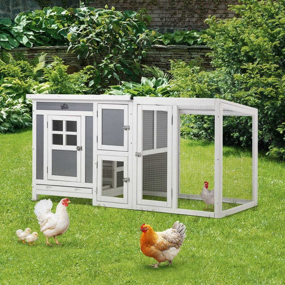 Alopet Chicken Coop Rabbit Hutch Wooden Cage Double Hatch-Wooden Hutch-PEROZ Accessories