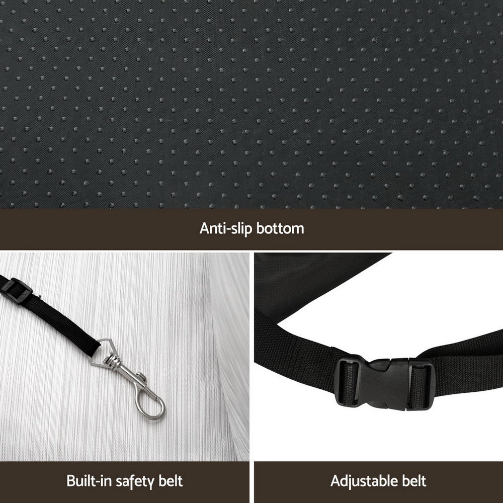 i.Pet Dog Car Seat Booster Cover Dog Bed Portable Waterproof Belt Non Slip-Auto Accessories > Auto Accessories Others > Automotive Decor-PEROZ Accessories