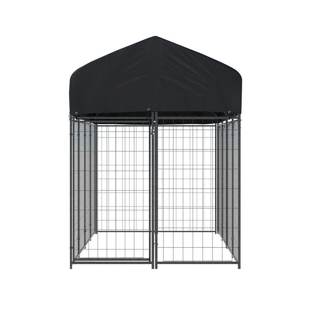 i.Pet Dog Kennel Extra Large House Outdoor Playpen Pet Puppy Metal Backyard-Pet Care > Dog Supplies > Dog Kennels-PEROZ Accessories