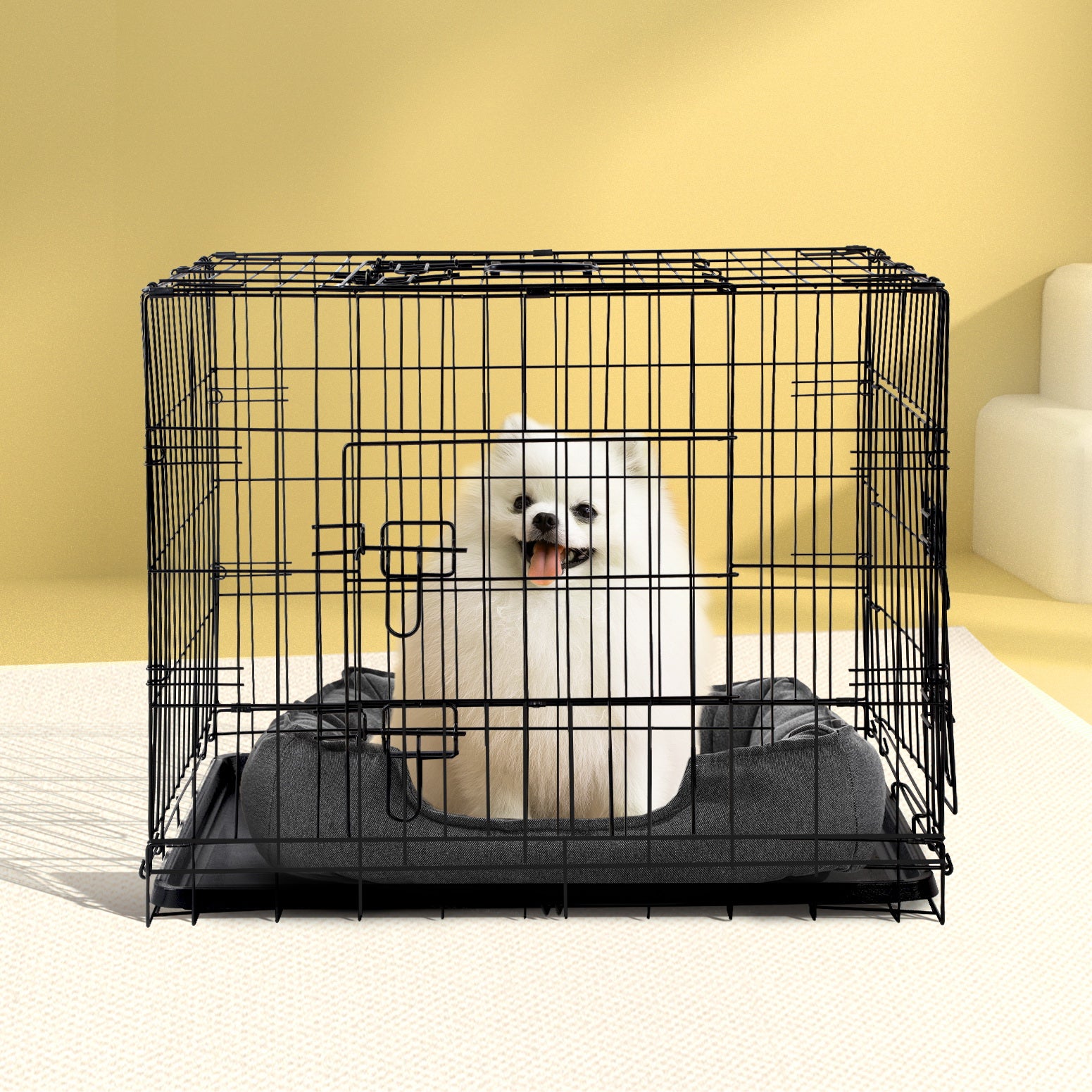i.Pet 36" Dog Cage Crate Kennel 3 Doors-Pet Care > Dog Supplies-PEROZ Accessories