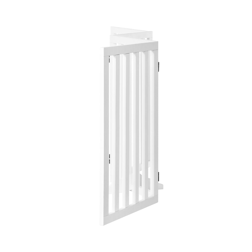 Alopet Wooden Pet Gate Security Door 4-Panel 80cm-Pet Fence-PEROZ Accessories