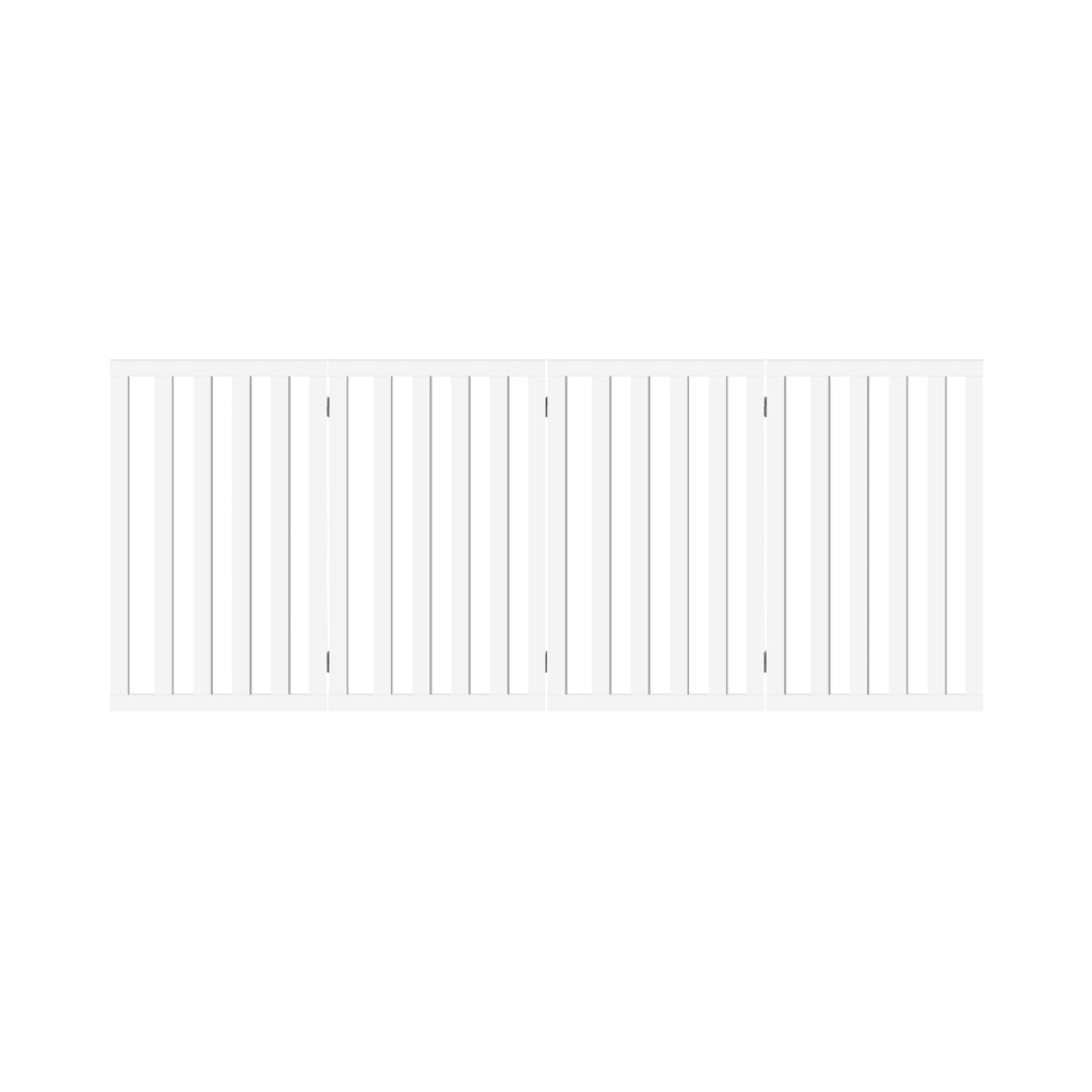 Alopet Wooden Pet Gate Security Door 4-Panel 80cm-Pet Fence-PEROZ Accessories
