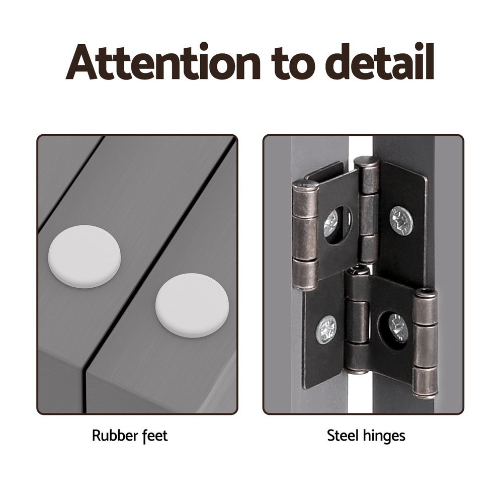 i.Pet Dog Playpen Enclosure 6 Panel Pet Fence Wooden Play Pen-Pet Care > Dog Supplies > Dog Playpens & Gates-PEROZ Accessories