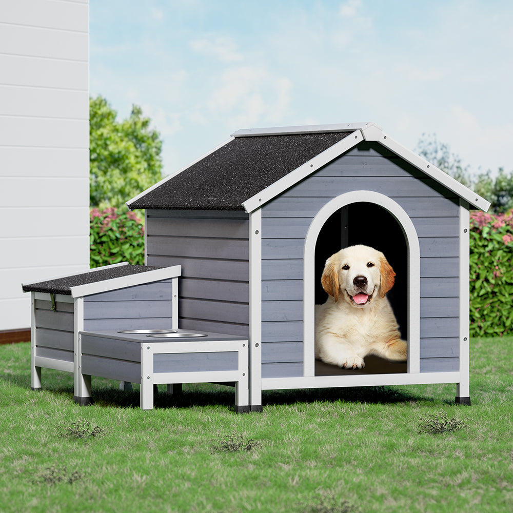 i.Pet Dog Kennel House Large Wooden Outdoor Pet Kennels Indoor Puppy Cabin-Pet Care > Dog Supplies > Dog Kennels-PEROZ Accessories
