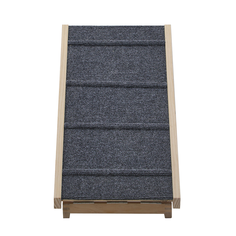 Alopet Dog Pet Ramp Adjustable Height Foldable 100cm-Pet Ramp-PEROZ Accessories