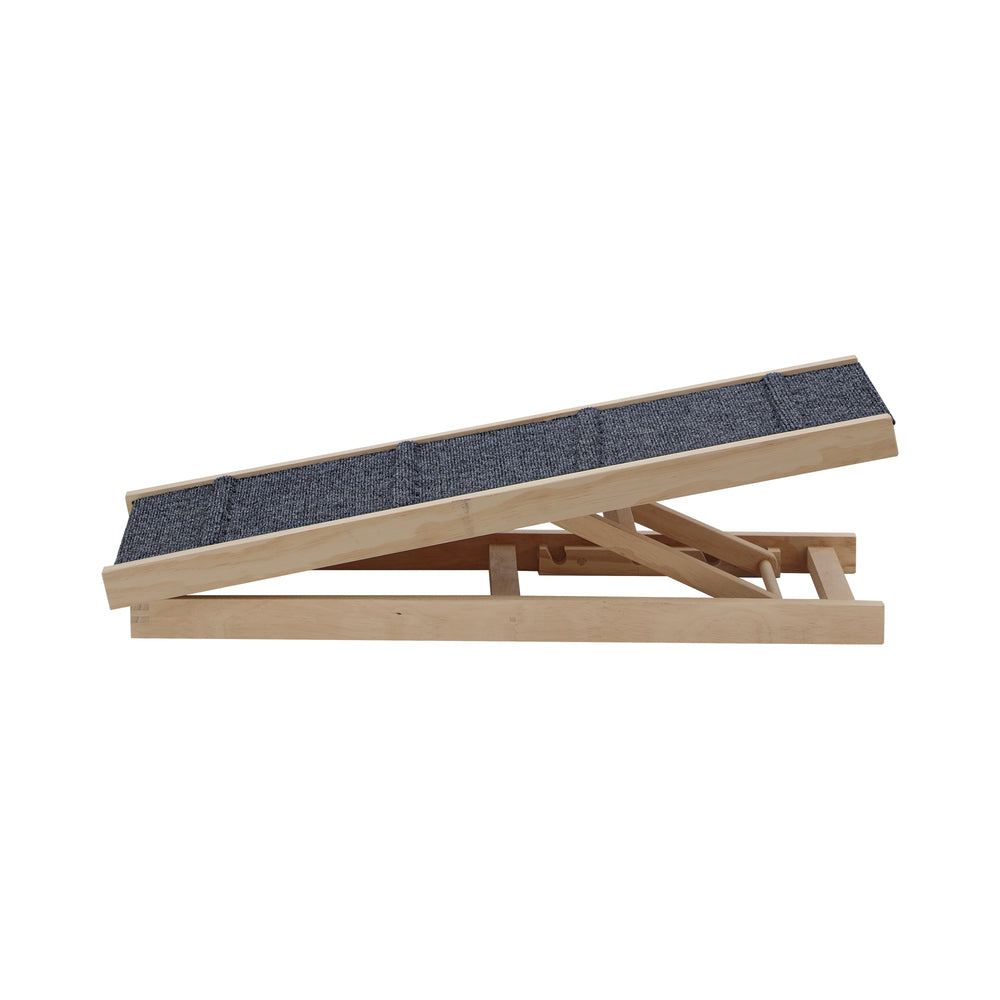 Alopet Dog Pet Ramp Adjustable Height Foldable 100cm-Pet Ramp-PEROZ Accessories