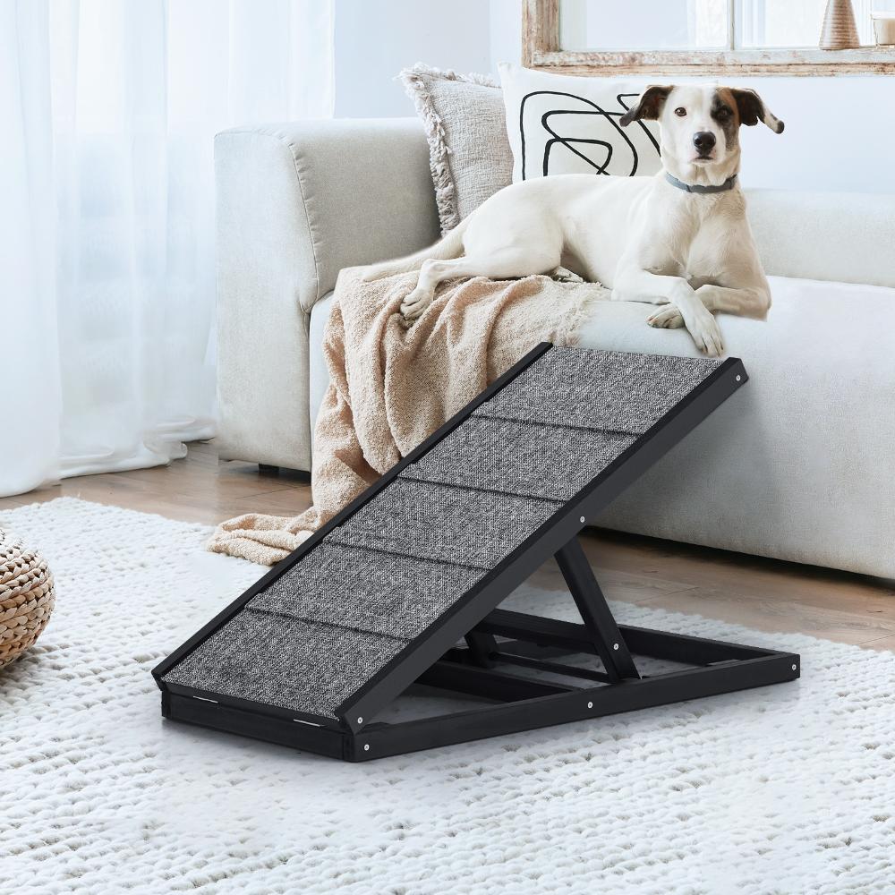Alopet Dog Pet Ramp Adjustable Height Dogs Stairs Bed Sofa Car Foldable 70cm-Pet Ramps-PEROZ Accessories