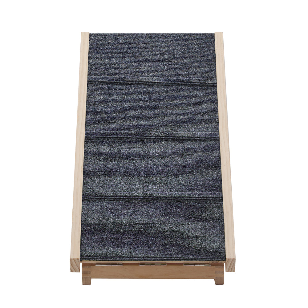 Alopet Dog Pet Ramp Adjustable Height Foldable 70cm-Pet Ramp-PEROZ Accessories