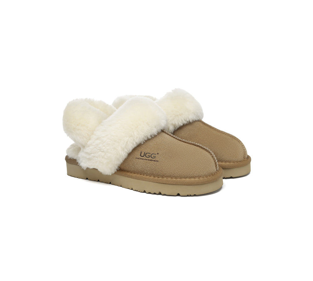 Australian Shepherd UGG Muffin Fluffy Slippers - AS2082-Slippers-PEROZ Accessories