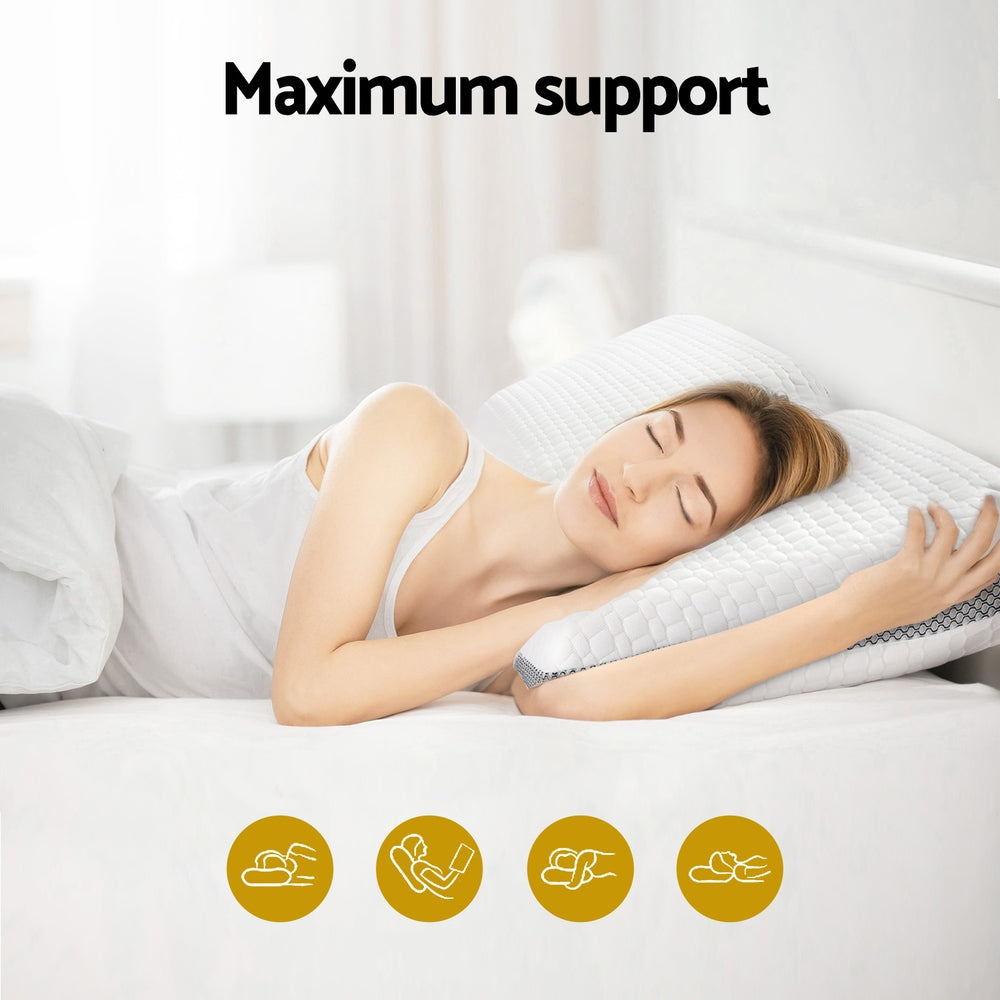 Giselle Memory Foam Pillow-Home & Garden > Bedding-PEROZ Accessories