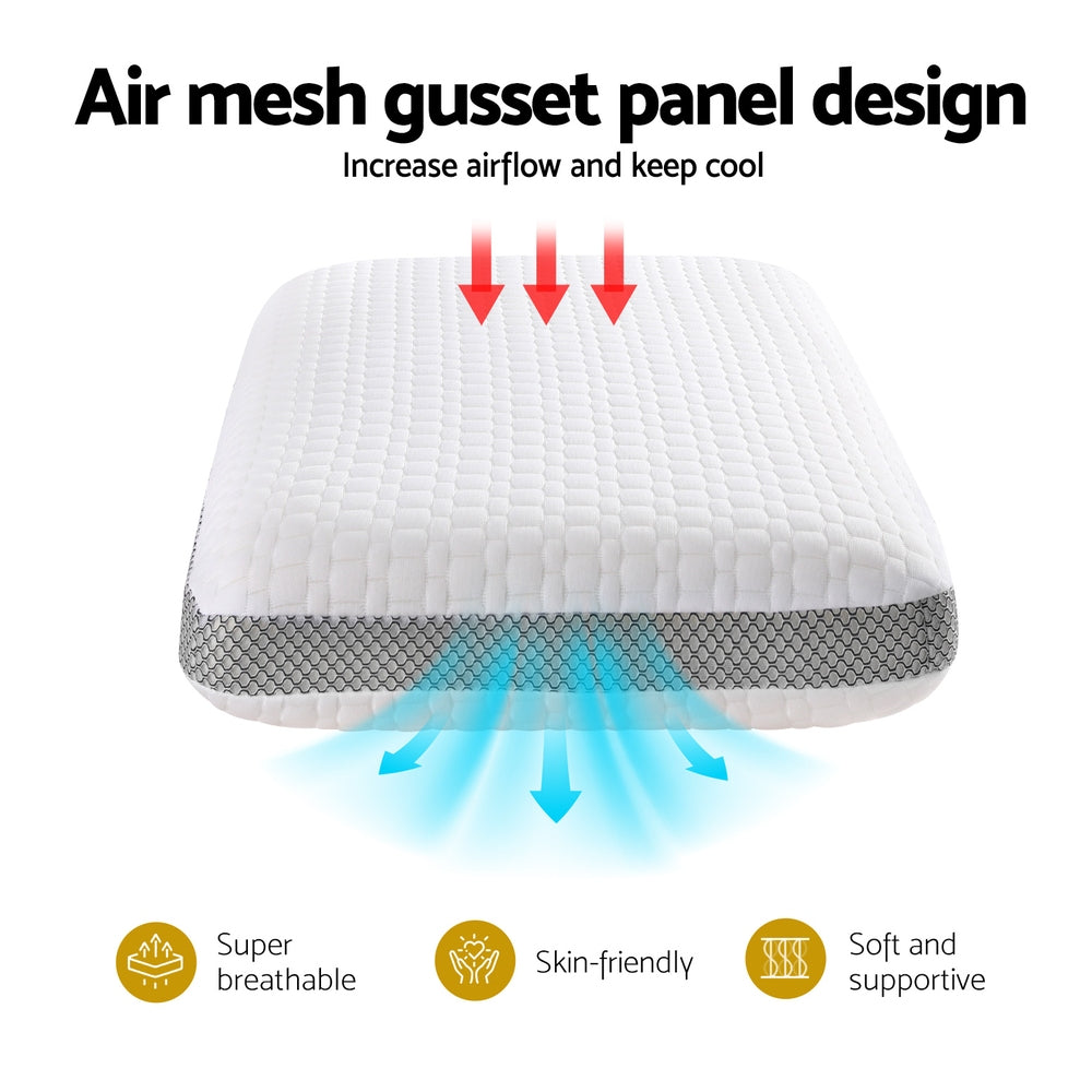 Giselle Memory Foam Pillow-Home & Garden > Bedding-PEROZ Accessories