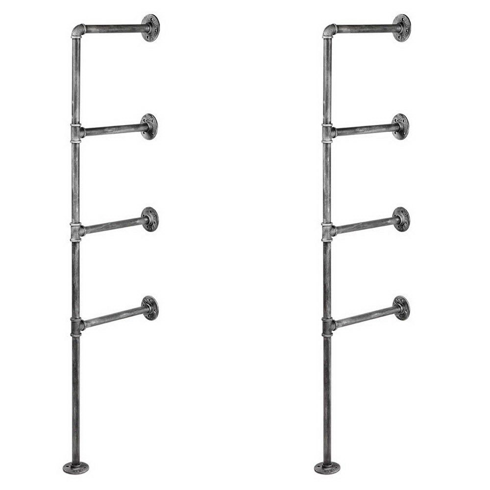 Artiss Floating DIY Pipe Shelf Metal Brackets Set of 2-Furniture > Living Room-PEROZ Accessories