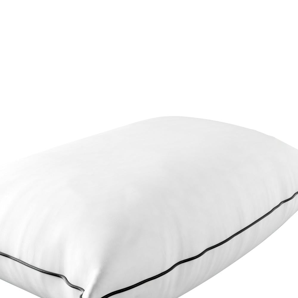 Bedra 75 x 50cm Pillow with Duck Feather Standard Pillow Cotton Cover Twin Pack-Pillows-PEROZ Accessories