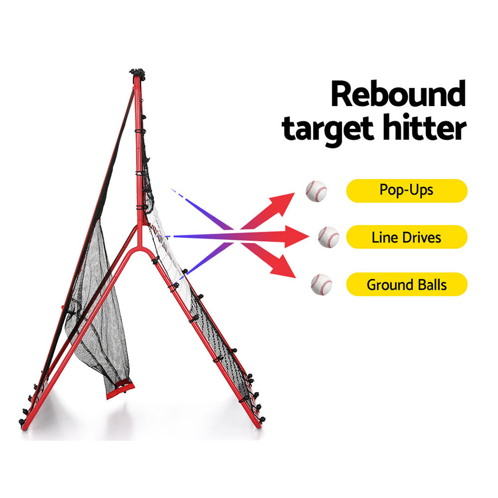 Everfit Baseball Net Rebound Pitching Kit Target Hitter 2 in 1 Training Aid-Sports & Fitness > Ball Sports > Basketball & Basketball Accessories-PEROZ Accessories