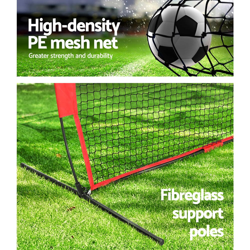 Everfit 1.8m Football Soccer Net Portable Goal Net Training 3 Target Zone-Sports & Fitness > Ball Sports > Soccer & Soccer Accessories-PEROZ Accessories