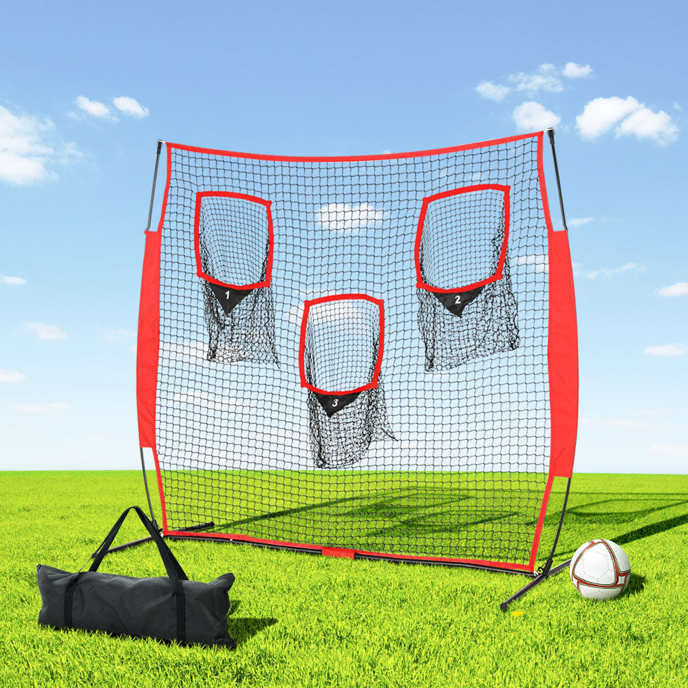 Everfit 1.8m Football Soccer Net Portable Goal Net Training 3 Target Zone-Sports & Fitness > Ball Sports > Soccer & Soccer Accessories-PEROZ Accessories