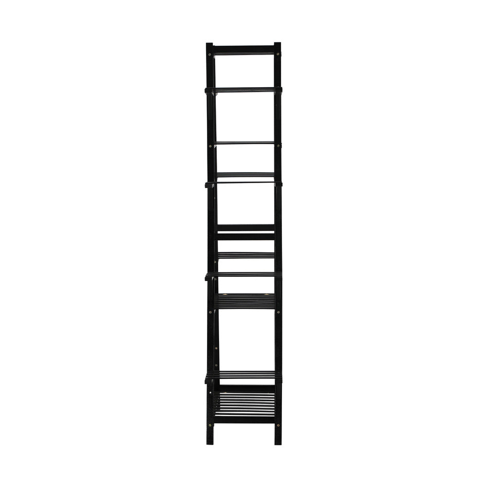 Livsip Plant Stand 12-shelf Bamboo Frame Black-Plant Stand-PEROZ Accessories