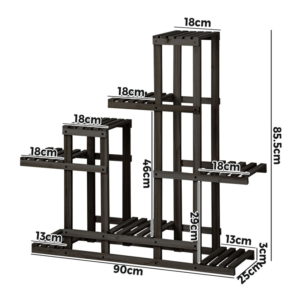Livsip 6 Tiers Plant Stand Flower Pots Shelf Indoor Outdoor Garden Rack-Plant Stand-PEROZ Accessories