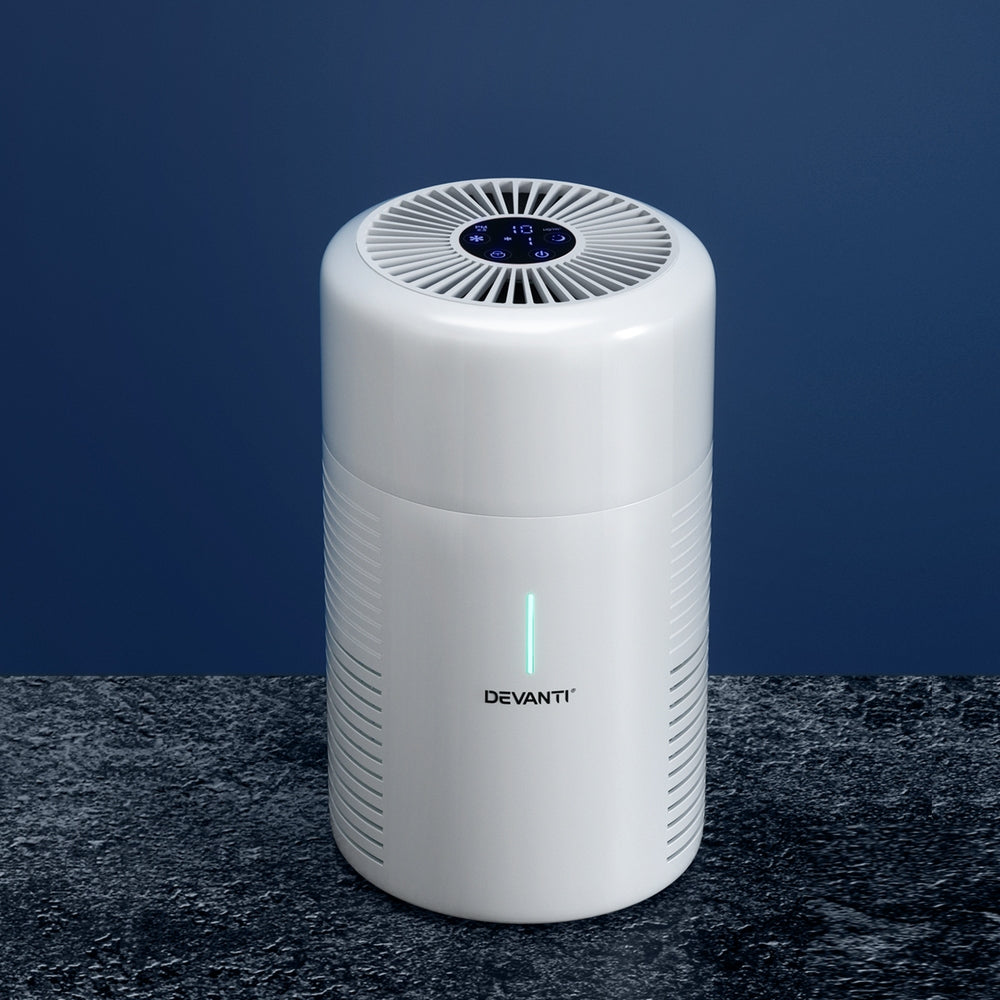 Devanti Air Purifier HEPA Filter Home Purifiers Dust Sensor PM2.5 Remover-Appliances > Aroma Diffusers & Humidifiers-PEROZ Accessories