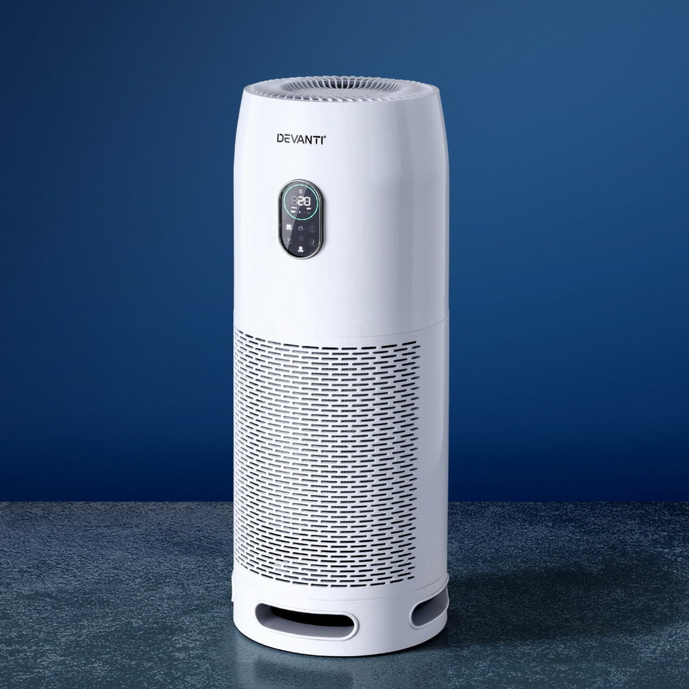 Devanti Air Purifier 4-Layer HEPA Filter White-Appliances > Aroma Diffusers & Humidifiers > Purifiers-PEROZ Accessories