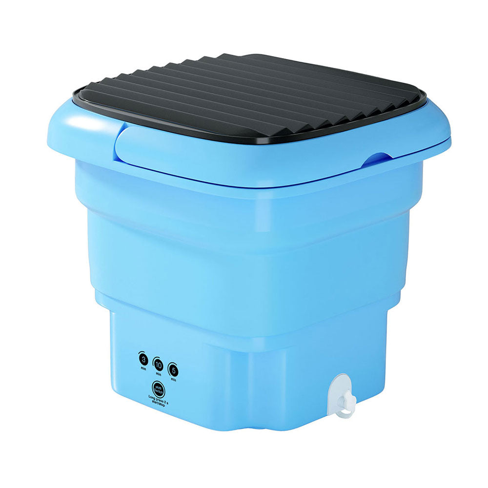 Devanti Portable Washing Machine 4.5L Blue-Appliances > Washers & Dryers-PEROZ Accessories